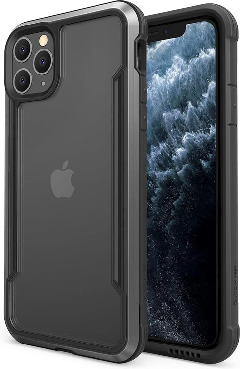 Raptic Shield for iPhone 11 Pro, Shockproof Protective Clear Case, Military 10ft Drop Tested, Durable Aluminum Frame, Anti-Yellowing Technology, B...