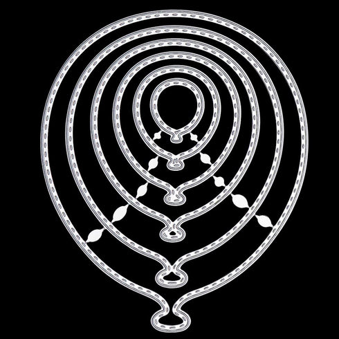 6PCS Balloon Metal Cutting Dies Stencil Template Mould DIY Embossing Stencil for Album Scrapbooking Paper Card Art Craft Decorations...