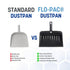 Carlisle FoodService Products 8 Inch Heavy-Duty Dust Pan, Durable Plastic, Black – For Commercial and Home Use...