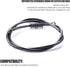 Motorcycle Hydraulic Brake or Clutch Line Hose and Motorcycle Hydraulic Brake Line Tee Hose Connector 3 Way Adapterffor Motorcycle Dirt Bike ATV M...
