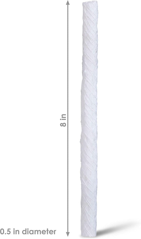 Sunnydaze Replacement Fiberglass Wicks for Outdoor Tiki Torches and Lamps, Set of 16...