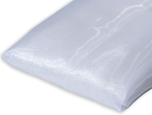 Sheer Organza Fabric | 5 Yards Long | 44" Wide | Bridal Solid Sheer Organza Bolt for Wedding Dress Fashion Craft Decorations Silky Shiny Sheer Org...