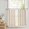 jinchan Beige Kitchen Curtains 24 Inch Linen Textured Tier Curtains Tab Top Cafe Curtains Farmhouse Short Small Window Curtains Light Filtering fo...