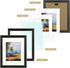 Golden State Art, 11x14 Photo Frame with Mat for Pictures 8x10 and Real Glass (Silver-Beige with Black-Dark Brown Inner Panel & Pewter Panel with ...