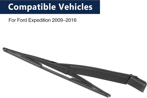 X AUTOHAUX Car Rear Windshield Wiper Blade Arm Set for Ford Expedition 2009-2016 16 Inch...