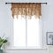 PearAge Ruffled Voile Semi Sheer Curtain Valance, Kitchen Living Room Shabby Chic Ruffle Valance Curtains, Girls Daughters Bedroom Cascade Window ...