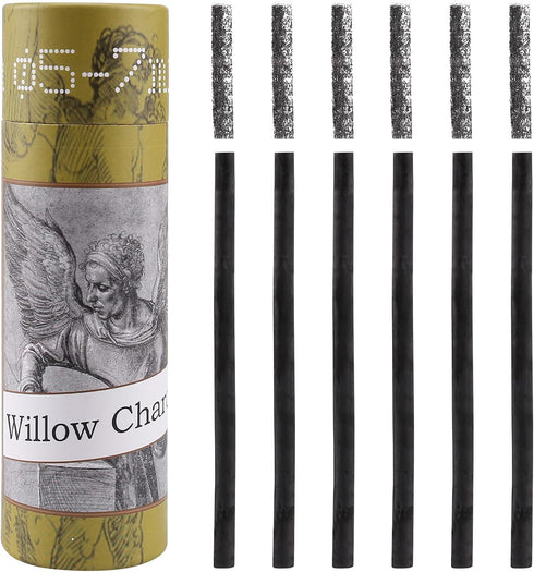 LOONENG Willow Charcoal Sticks, Natural Willow Charcoal for Artists, Beginners or Kids of All Skill Levels, Great for Sketching, Drawing and Shadi...