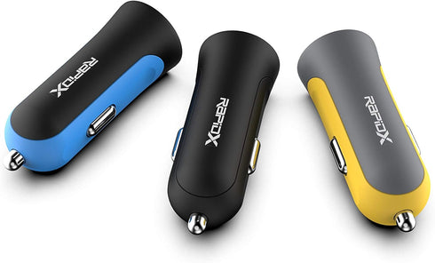 RapidX X2PD 30W USB-C PD Compact & Fast Dual Car Charger iPhone 14/13 / 12/11 / X / 8, Samsung Galaxy S22 S21 S20 S10 Note - Blue...