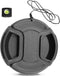 67mm Camera Lens Cap Draduo Camera Lens Cover Snap-On Center Pinch Compatible with Nikon Canon Sony Camera...