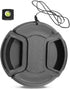 67mm Camera Lens Cap Draduo Camera Lens Cover Snap-On Center Pinch Compatible with Nikon Canon Sony Camera...