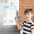 CLEVER CLEAN Magnetic Dry Erase Chore Chart - 8.5"x12" Behavior Responsibility Chore Board for Kids, Teenagers - 6 Extra Fine Point Markers Includ...