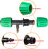 Drip Irrigation Fittings for 1/2 inch Tubing(0.63" OD) to 1/4 inch Irrigation Tubing, 12 Pieces Barbed Tee Drip Parts Twist Locked 3 Way Connector...