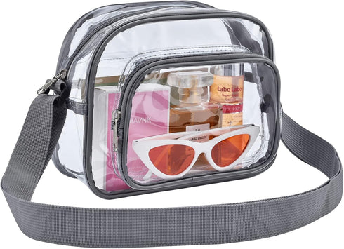OrabenClear Messenger Bag Clear Bag Stadium Approved, Clear Purse Clear Crossbody Bag for Work, Workout, Sports...