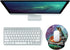 Pizza Cat Mouse Pad Delicious Food Hipster Cool Cat Galaxy Sparkling Stars Mousepad, Memory Foam Mouse pad with Wrist Rest Support...