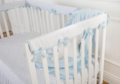TL Care Fitted Crib Sheet 28" x 52", Soft Breathable Neutral 100% Cotton Jersey Sheet, Blue Stars and Moon, for Boys and Girls, Fits Crib and Todd...
