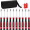 11-Piece Precision Screwdriver Set - Magnetic Mini Screwdrivers for Eyeglasses, Watches, Computers, Laptops, Phones - Phillips, Slotted, Torx, Non...