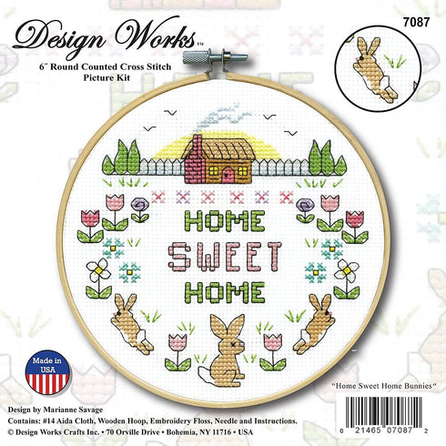 Design Works Crafts Sweet Home Counted Cross Stitch Kit with Hoop...
