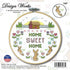 Design Works Crafts Sweet Home Counted Cross Stitch Kit with Hoop...