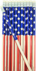 Vintage Look American US Flag #2 Lead Wooden 7.5" Pencils (Patriotic USA) Party Favor Stationery Printed Bones (36)...