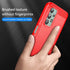 M MAIKZI Cellular Phone Case for Samsung Galaxy A23, Red Brushed TPU, with HD Screen Protector...