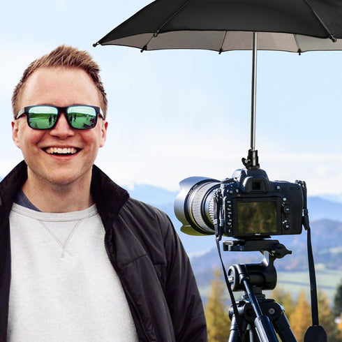 Camera Hot Shoe Umbrella?Camera Rain Umbrella Sunshade?Protects Camera from Rain,Bird Drop,Strong Sunlight,Snow?Waterproof Camera Accessory with S...