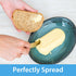 4 Pcs Cheese Spreader Set with Wooden Handle Mini Butter Knives Stainless Steel Cheese Slicer Small Cocktail Cutter for Charcuterie Boards Appetiz...