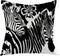 oFloral Decorative Zebra Stripe Pillow Case Cotton Square Cushion Cover for Home Sofa Couch Car Living Room 18 x 18 Inch Black White...