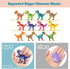 14-Piece 3-Inch Wooden Dinosaur Stacking Toys for Kids 3-7, STEM Educational Party Favors...