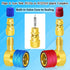 R1234yf to R134a Aadapter, 90 Degrees R134a to R1234yf Adapters, High/Low Pressure Side R1234yf Quick Couplers kit, R1234yf to R134a Conversion Ad...