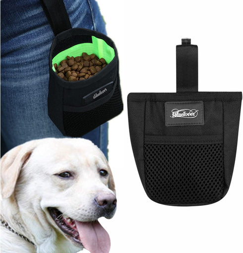 Mini Dog Treat Training Pouch Pet Kibble Treat Snack Bag Portable Puppy Bait Reward Pouch Pet Training Waist Bag Dog Treat Carrier Holder Food Sto...