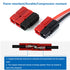 smseace 70pcs 15/30/45Amp Power Connectors with PVC Cover 1.5-6mm² (20-10AWG) Quick Disconnect Power Pole connectors,Flame Retardant Sleeve for Po...