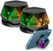 EGKimBa Magnetic Diamond Bluetooth Speaker, Small Wireless Speaker with Multi RGB Color Light Show, Portable Phone Stand for iPhone, Android, TWS ...