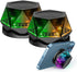 EGKimBa Magnetic Diamond Bluetooth Speaker, Small Wireless Speaker with Multi RGB Color Light Show, Portable Phone Stand for iPhone, Android, TWS ...