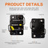 50 Amp Circuit Breaker with Manual Reset for Car Marine Trolling Motors Boat ATV Manual Power Protect for Audio System Fuse, 12V-48V DC (50A)...