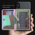 CheapSunday ID Card Holder for Back of Phone Leather Phone Wallet Stick On with Stand Flip Waterproof Leather Adhesive Wallet for Most Cellphones ...