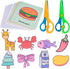Koogel 120PCS Safety Scissors for Toddler, Plastic Training Scissors Craft Scissors Cutting Paper for Kids Preschool Child DIY...