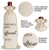 YAANUNULU Wedding Gifts for Officiant, Wedding Officiant Wine Bag for Wedding Day, Best Officiant Ever, Pairs Well With Wedding Officiant, Drawstr...
