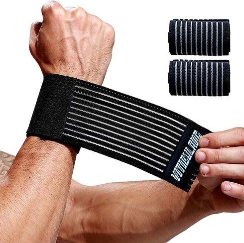 2 Pack Wrist Wraps for Working Out,Arthritis Hand Support Bands,Lightweight Wristband for Men Women,Compression Band-Breathable Wristguard-for Fit...