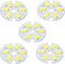 MECCANIXITY COB LED Light Chip Bead 3W 120lm 6000-6500K 23mm 9-11VDC Energy Saving Bulb for Spotlight Floodlight Replacement White 10Pcs...