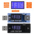 2pcs 8 in 1 USB Tester 10V 3A Voltage Current Tester Voltmeter Capacity Current Meter Digital Multimeter Current Tester Voltage Detector(Black+Blu...