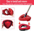 Spin Mop Replace Head Base Scrub Mop Brush Head Replacement for O Ceda EasyWring 1 Tank System, Shower Floor Scrubber, Hard Bristle Cleaning Brush...