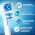 Replacement Brush Heads Compatible with Oral B- Double Clean Design, Double Clean Brush Heads, Compatible with Braun Oral-B Dual Clean Electric To...