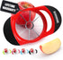 SCHVUBENR 3.5 Inch Apple Slicer - Professional Apple Cutter - Stainless Steel Apple Corer - Super Sharp Apple Slicer and Corer - Apple Tool with 8...