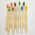 Bamboo Toothbrushes (10 Pack) | BPA Free Soft Bristles Tooth Brush, Eco Friendly Multi-Color Bristle Wood Tooth Brushes Recycled Biodegradable, So...