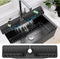 24 inch Silicone Draining Mat for Kitchen Sink,90° Foldable Design,Longer Silicone Faucet Handle Drip Catcher Tray for Kitchen Countertop,Bathroom...