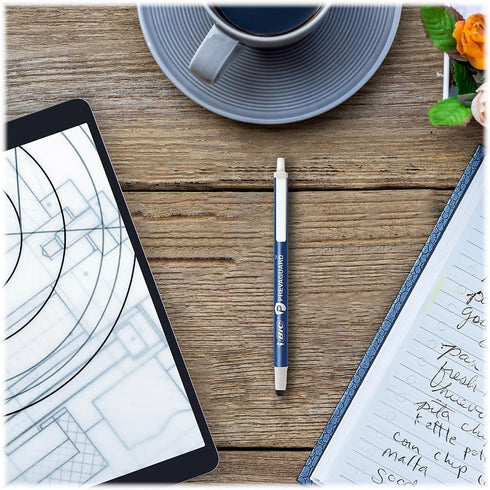 BIC PrevaGuard Clic Stic Ballpoint Pen & Stylus, With Built-in Protection To Suppress Bacteria Growth, Medium Point (1.0mm), Blue, 12-Count......