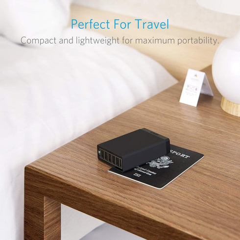 Anker Charger, 60W 6 Port Charging Station, PowerPort 6 Multi USB Charger for iPhone 15/Pro/Pro Max/14/13, iPad Pro/Air/Mini, Galaxy S23/S22/S21, ...