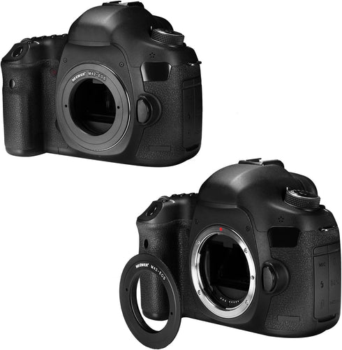Neewer Aluminum Alloy Lens Mount Adapter for M42 Lens to Canon EOS Camera, Such as 1d/1ds, Mark II, III, 5D, Rebel xt, xti, T2i, and More - Black...