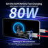 Car Charger SuperVOOC 80W for OnePlus 12R 12 11 10t 10 Pro, SuperVOOC Warp Charger for OnePlus Open Pad Nord 9 Pro 8 7T 6 6T 5 5T LED Display Dual...