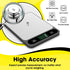 Food Scale, 10kg/22lb Digital Kitchen Scale Weight Grams and Ounces for Baking Cooking Coffee Package Postage, 6 Units with Tare Function, LCD Dis...